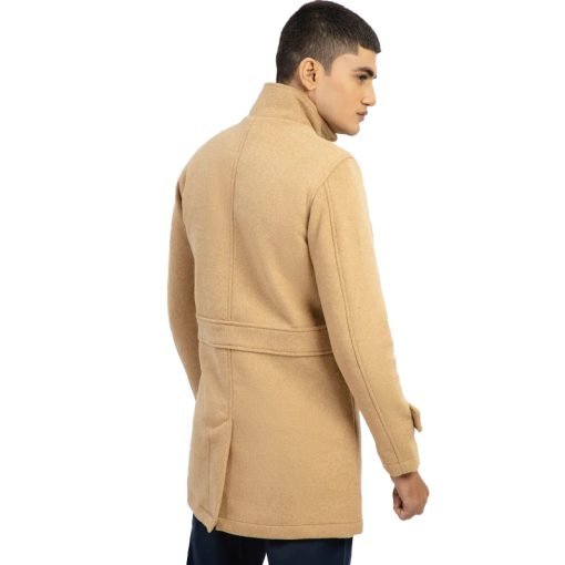 Camel Wool Blended Long Coat