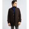 Dark Chocolate Brown Wool Blended Long Coat