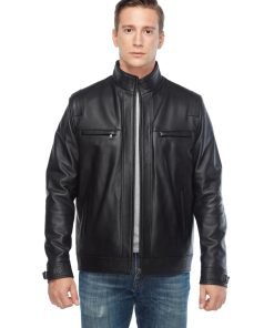 Jesse Wood Men’s Real Leather Jacket