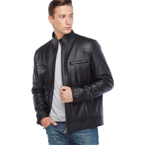 Jesse Wood Men’s Real Leather Jacket