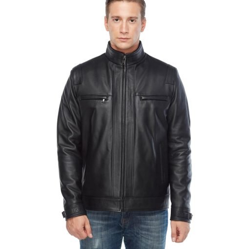 Jesse Wood Men’s Real Leather Jacket