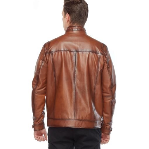 Jesse Wood Men’s Real Leather Jacket