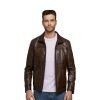 Men’s Real Brown Leather Jacket