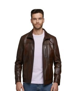 Men’s Real Brown Leather Jacket