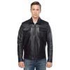 Men’s Real Black Leather Marco Pointed Jacket