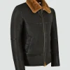 Mens-Traditional-Brown-Shearling-Jacket