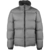 Mens-Winter-Stylish-Grey-Puffer-Hooded-Jacket