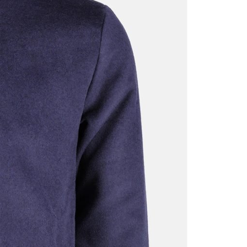 Navy Blue Wool Bomber Jacket