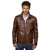 Men’s Real Brown Leather Classic Jacket