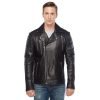 Men’s Real Black Leather Motorcycle Jacket