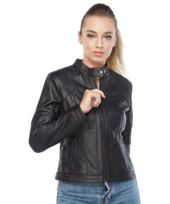 Women’s Real Black Leather Jacket