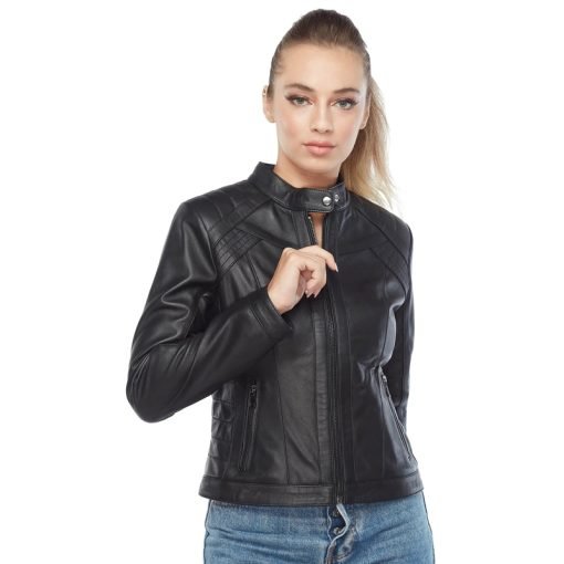 Women’s Real Black Leather Jacket