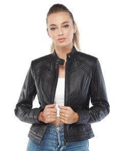 Women’s Real Black Leather Jacket