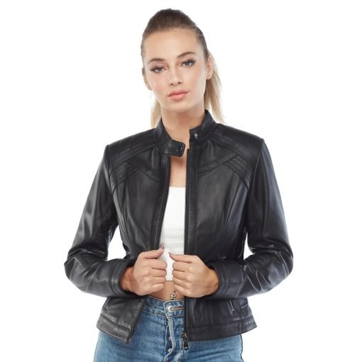 Women’s Real Black Leather Jacket