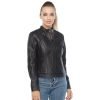 Women’s Real Black Leather Jacket