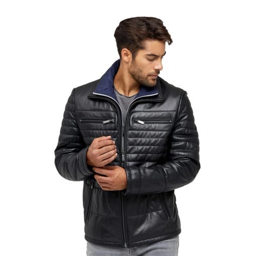 Men’s Real Black Leather Jacket