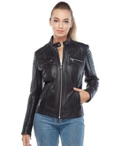 Women’s Real Black Leather Jacket