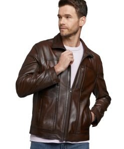 Men’s Real Brown Leather Jacket