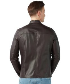 Men’s Real Brown Leather Double Sided Jacket