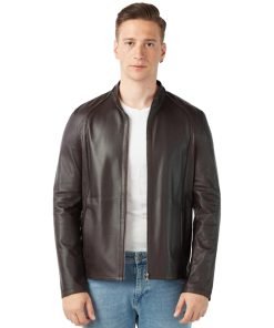 Men’s Real Brown Leather Double Sided Jacket