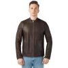 Men’s Real Brown Leather Double Sided Jacket