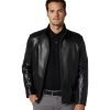 Men’s Real Black Leather Biker Style Jacket