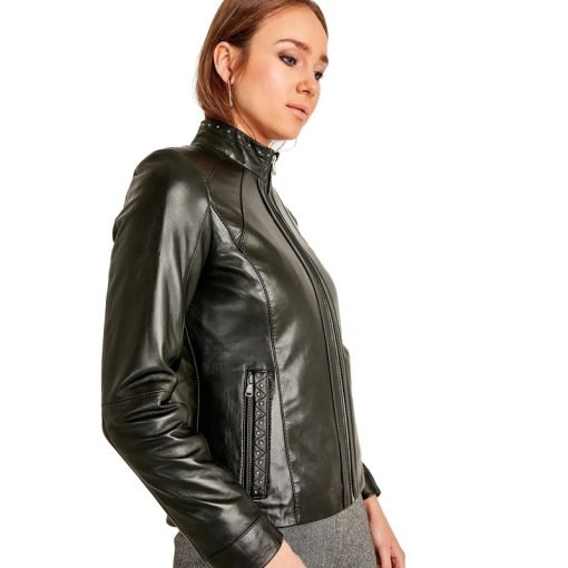 Women’s Real Black Leather Jacket